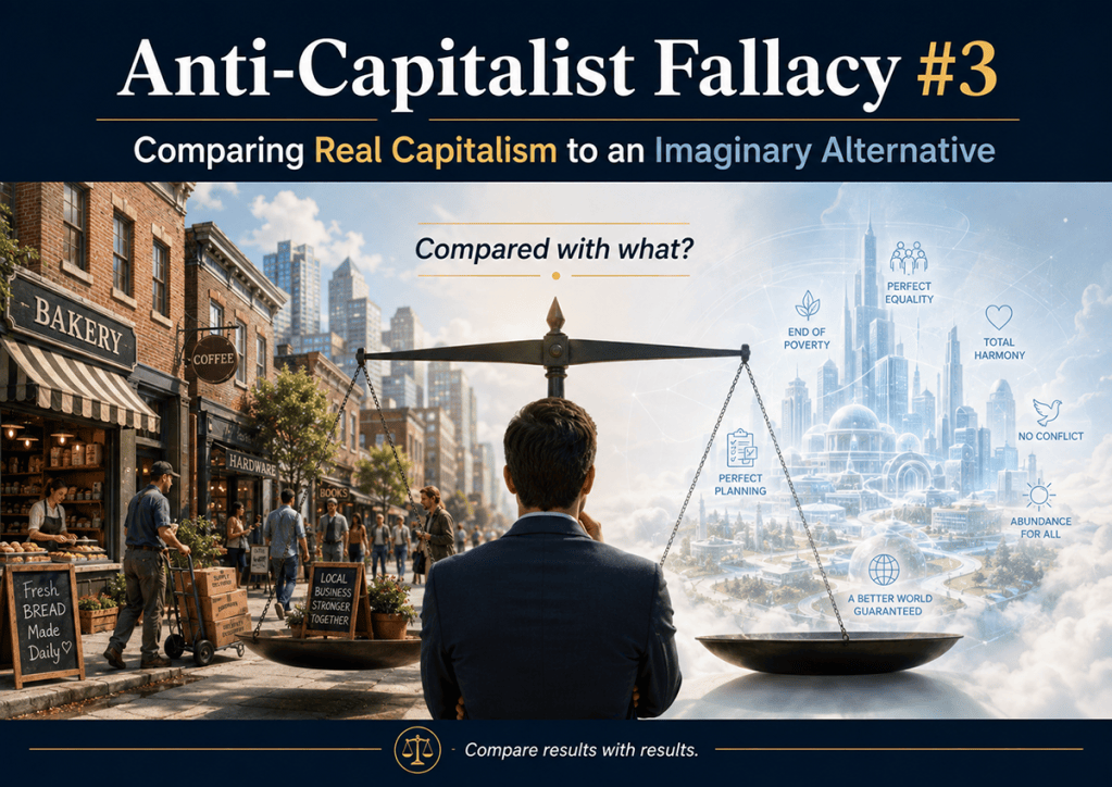 Anti-Capitalist Fallacy #3: Comparing Capitalism to an Imaginary&nbsp;Alternative