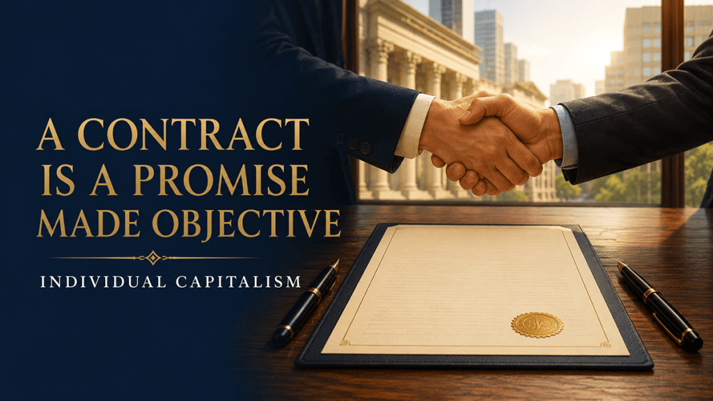 A Contract Is a Promise Made Objective